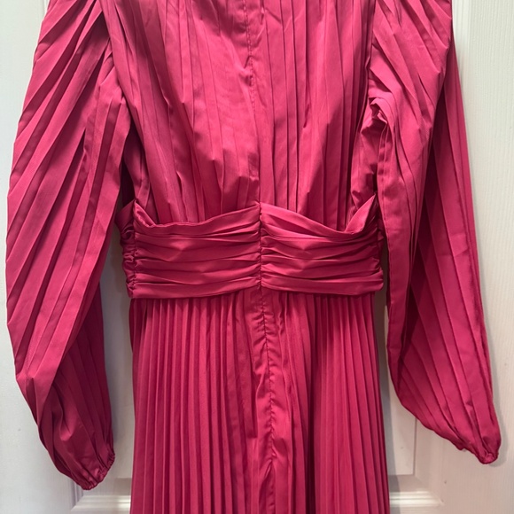 NWT XS Aureta by Anthropolgie raspberry dress - Picture 5 of 5